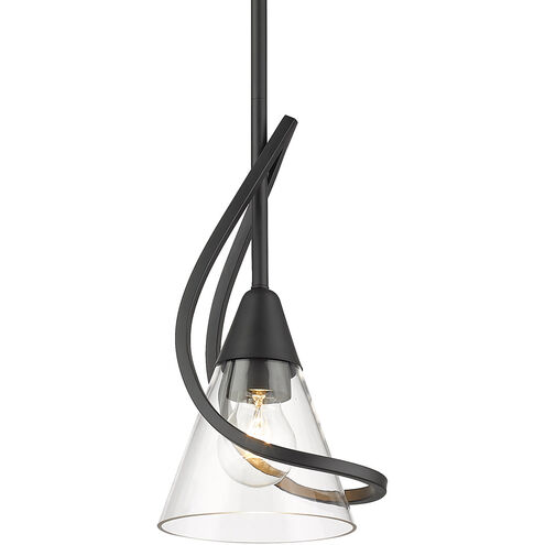 Olympia 1 Light 6 inch Matte Black Mini Pendant Ceiling Light